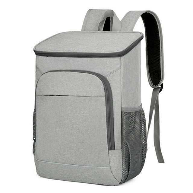 TFixol Large Capacity Insulated Backpack for Outdoor Picnics and Camping, Leak-Proof Design, Foldable for Easy Storage, Available in Grey.