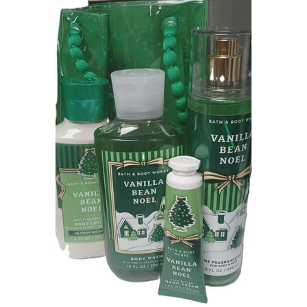 Bath & Body Works Vanilla Bean Noel Body Care 5 Piece Gift Set