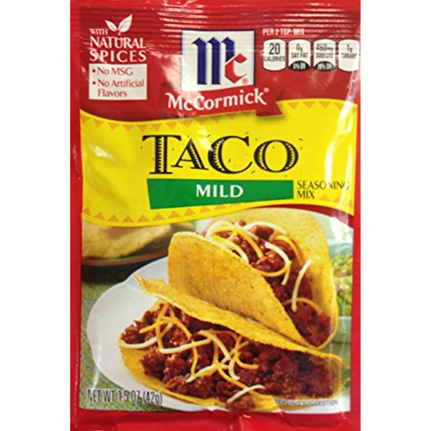 Mccormick Mild Taco Seasoning Mix 1.5Oz. (3 Packets)