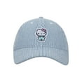 thumbnail image 2 of Hello Kitty Embroidered Character Women's Denim Unstructured Baseball Cap, 2 of 7
