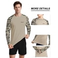 thumbnail image 3 of WELIGU Men's Swim UPF 50+ Sun Protection Shirt Long Sleeve SPF Fishing Outdoor UV Hiking Lightweight Shirts Green-micai-Long-XL, 3 of 6
