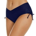 thumbnail image 4 of Sngxgn Womens Tummy Control High Waisted Bikini Bottoms(Dark Blue,S), 4 of 6