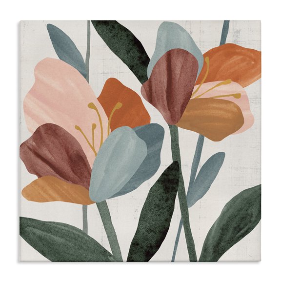 Stupell Industries Eclectic Abstract Azalea Flower Petals Canvas Art, 17 x 17, by Annie Warren