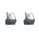 thumbnail image 4 of Guardurnaity Sujetadores deportivos Elasticidad Gran material Sujetador de fitness Ejercicio Práctico Deporte Prop Back Dulce regalo Chic gris claro XL 2piezas, 4 of 6