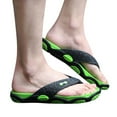 thumbnail image 4 of KaLI_store Mens Shoes Slippers for Men Non-slip Light Weight Flat Slide Sandals Shower Sandals House Soft Flip Flop Shoes for Indoor Home Garden Bathroom Poolside,Green, 4 of 5