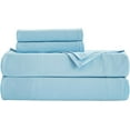 thumbnail image 6 of Chezmoi Collection Extra Soft Bed Sheets Set, Double Brushed Microfiber 14-Inches Deep Pockets, 4-Piece Sheet Set, California King, Chambray Blue, 6 of 8