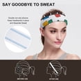 thumbnail image 5 of Sports Sweat Absorber Headband 10.6in Thin, Strong Absorbent And Thick Sweat Absorber Can Be Used As A Headband Mask Neck Band Scarf Multicolored Building Block (12), 5 of 6