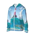 thumbnail image 2 of Sigee Lighthouse Sea Port Print UPF50+ Men's Sun Protection Hoodie Shirt SPF UV Shirt Long Sleeve Fishing Outdoor Lightweight, S-3XL, 2 of 9