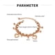 thumbnail image 4 of Pulseras con dijes para mujeres y niñas, Pulseras con dijes de acero inoxidable, 4 of 4