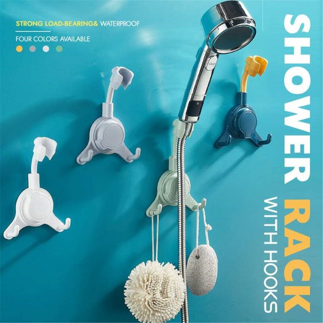 Sentmoon Offres du Jour Ventes de Liquidation Support de Douche 360° Support Auto-Adhésif Réglable avec 2 Crochets Offres Circulaire