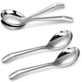 thumbnail image 1 of 7.3 Inches Soup Spoons With Hook Handle, Set Of 4, Perfect For Ramen, Pho, , Dumplings, Noodles, Di, 1 of 5