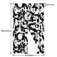 thumbnail image 3 of DouZhe Doorway Drape Split Curtains, Letters Drops and Splashes Room Divider Privacy Door Curtains, 34" x 56", 3 of 7
