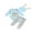 Light Blue, variant on Jxzom My First Easter Outfits 3Pcs Baby Boys Girls Long Sleeve Bunny Print Romper Tops Pants Bunny Ear Hat Set Easter Outfit