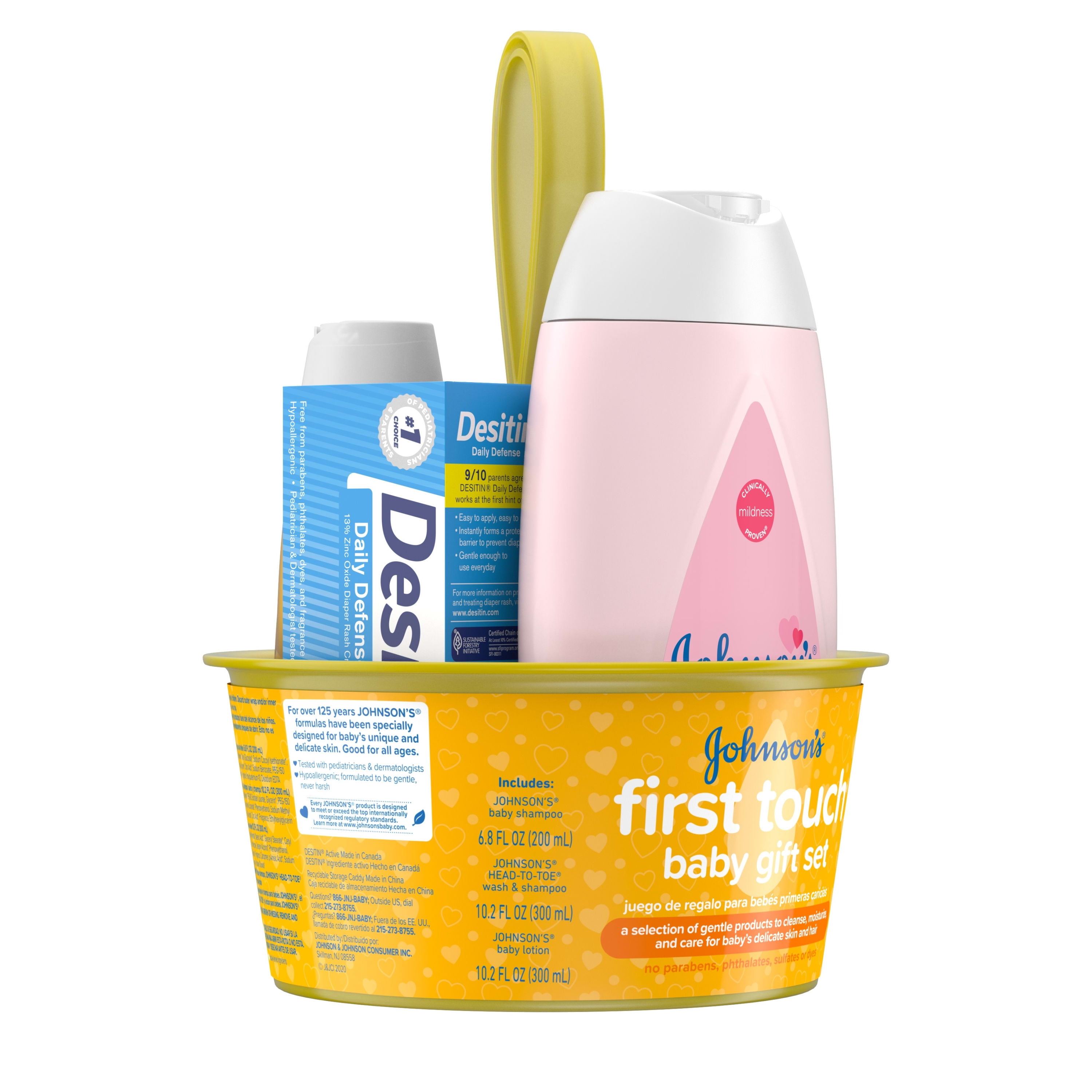 johnson's baby essentials box 5.00 in store