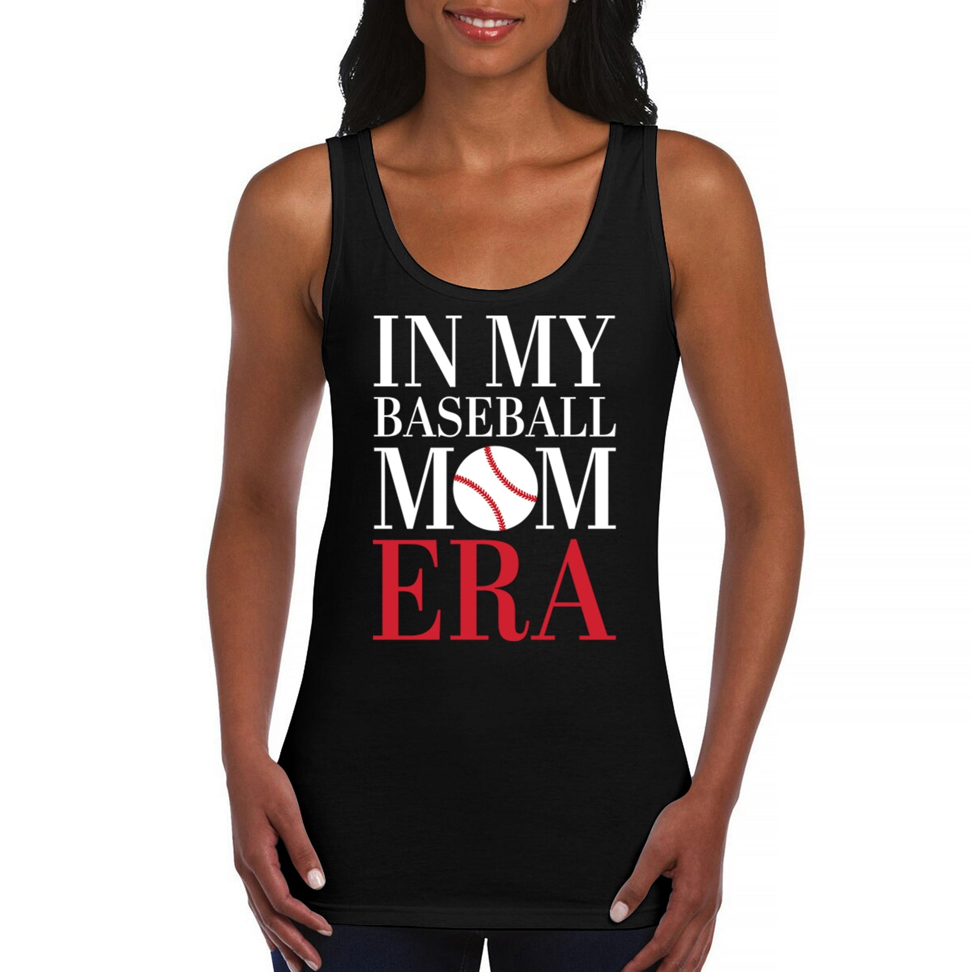 In My Baseball Mom Era Women's Tank Top Funny Mom of Boys Best Team Supporter Mother Active Sports Child Mommy