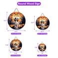 thumbnail image 5 of Mummy English Springer Spaniel Happy Halloween with Pumpkins Bats Spooky Fun Round Wood Sign Springers Dog Lover Gifts Hanging Wall Home Decor - 00019, 5 of 5