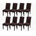 thumbnail image 1 of 8 Fundas Lisas Elásticas Protectoras Para Silla color cafe, 1 of 4
