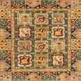thumbnail image 1 of Ahgly Company Machine Washable Indoor Square Abstract Gold Area Rugs, 8' Square, 1 of 7