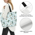 thumbnail image 3 of Balery Winter Wonderland Light Blue Bolsa Tote Estilo Estético con Cremalleras, Bolsa de Hombro, Bolsa de Compras Grande y Plegable, 3 of 8