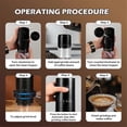 thumbnail image 5 of Portable Electric Coffee Grinder 38 Gears Adjustment One-Button Start Bean Grinder for Home Office T, 5 of 5