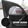 thumbnail image 4 of 2pcs Breathable Mesh Car Front Rear Side Sun Shade Cover Kit for with Zip, 4 of 6