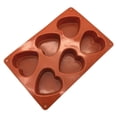 thumbnail image 3 of Advancent Molde de silicona para magdalenas, tartas de queso, gelatina, Chocolate, molde de corazón, bandeja reutilizable para magdalenas, molde Cocina y Comedor, 3 of 6