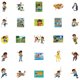 thumbnail image 2 of Paquete de pegatinas Go Diegos Go Anime de vinilo impermeable, 50 unidades, 2 of 3