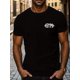thumbnail image 1 of Men's Gym Athletic T-Shirt, Casual Black Short Sleeve Crew Neck Top, Summer Workout Tee for Men, 1 of 5