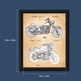 thumbnail image 2 of Harley Davidson Decor 1993 and 2001 Framed Motorcycle Patent Print, Unique Harley Davidson Wall Art, Vintage Motorcycle Gifts For Men, 2138B, 2 of 6