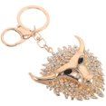 thumbnail image 3 of Rhinestones Keychain: Crystal Bull Head Charm - Alloy Pendant For Bags And Handbags - Shiny Key Accessory For Women And Men, 3 of 3