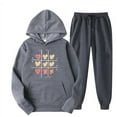 thumbnail image 1 of Birdeem Hauts pour Femmes Manches Longues Mode Imprimée Sports Pantalons Longs Décontractés Ensemble de Hauts à Capuche Manches Longues, 1 of 2