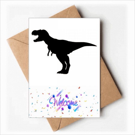 dinosaur bs b roar art deco fashion Welcome Back Greeting Cards Envelopes Blank