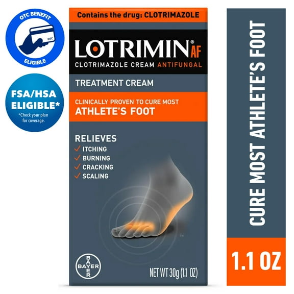 Lotrimin AF Athlete's Foot Antifungal Cream, 30G