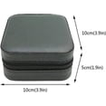 thumbnail image 5 of Travel Jewelry Case Small Jewelry Box Jewelry Organizer Storage Case Portable PU Leather Mini Jewelry Travel Case for Girls Womens Earring, Necklace, Rings, Bracelets(Black), 5 of 7