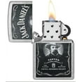 thumbnail image 4 of Zippo Lighter - Personalized Customize Message Engrave on Backside for Jack Daniel's Design (Street Chrome 48748), 4 of 7