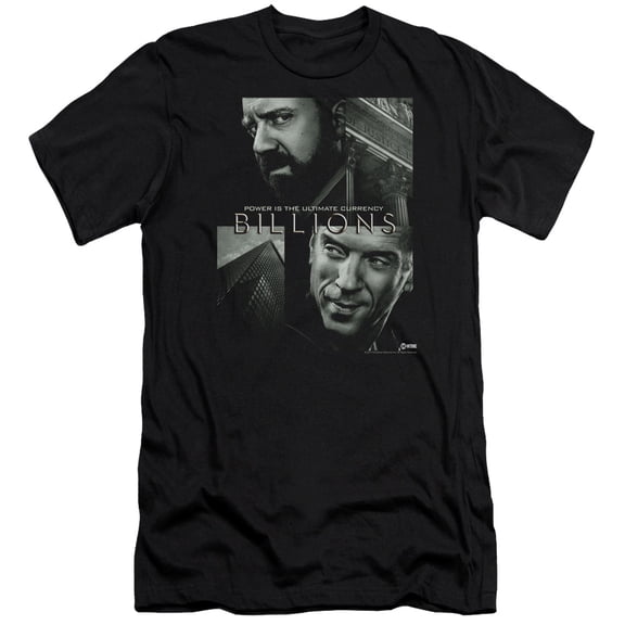Billions - Currency Poster - Premium Slim Fit Short Sleeve Shirt - X-Large