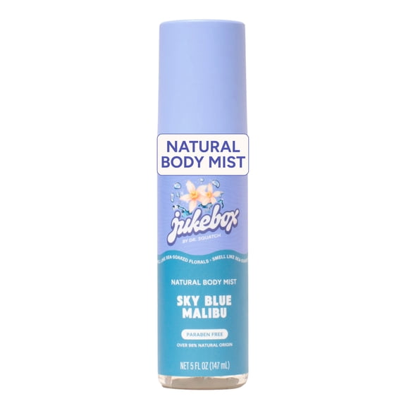 Jukebox Natural Women's Body Mist – Lightweight Mist with Glycerin – Sky Blue Malibu, 5 fl oz