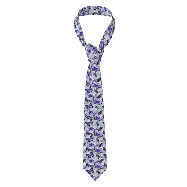Balery Butterflies Corbata Clásica de Seda para Hombre, Corbata Tejida Jacquard, Corbatas Formales para Negocios y Bodas