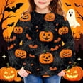 thumbnail image 5 of Mitankcoo Halloween Print Sweatshirt for Girls Long Sleeve Crew Neck Tops Daily Casual Fashion Wear, 5 of 5