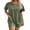 Army Green, variant on Two Piece Sets for Women Summer Outfits 2026 Lounge Set Crew Neck Tshirts Biker Short Sweatsuit with Pocket