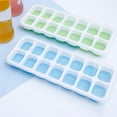 thumbnail image 2 of Molde de bandeja de cubitos de hielo de rejilla 3*14, congelador de cubitos de hielo de paletas DIY con cubierta azul Tmvgtek suministros de cocina, 2 of 8