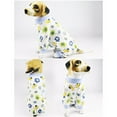 thumbnail image 3 of Four-legged Printed Pajamas For Pets Comfortable Four-legged Home Clothes For Dogs Cute Knitted Clothes Home Travel Pink, 3 of 6