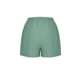 thumbnail image 5 of Dealovy Shorts for Women Casual Summer Elastic Waist Wide Leg Solid Color Comfy Beach Shorts with Pockets, 5 of 7