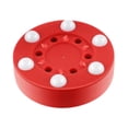 thumbnail image 3 of koolsoo Rondelle de Hockey à Roulettes Lisse Portable Rondelle de Hockey sur Glace pour Match Entraînement Extérieur Rouge, 3 of 9