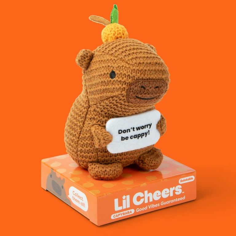 Lil Cheers Capybara by Relatable, Uplifting Plush Toy with