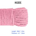 thumbnail image 4 of Langgg Color Hemp Rope Roll Making Tool 100 Cotton rope colorful twine macrame cord string thread Handmade String accessory DIY cord Pink 2mm x 25m 1Set, 4 of 6