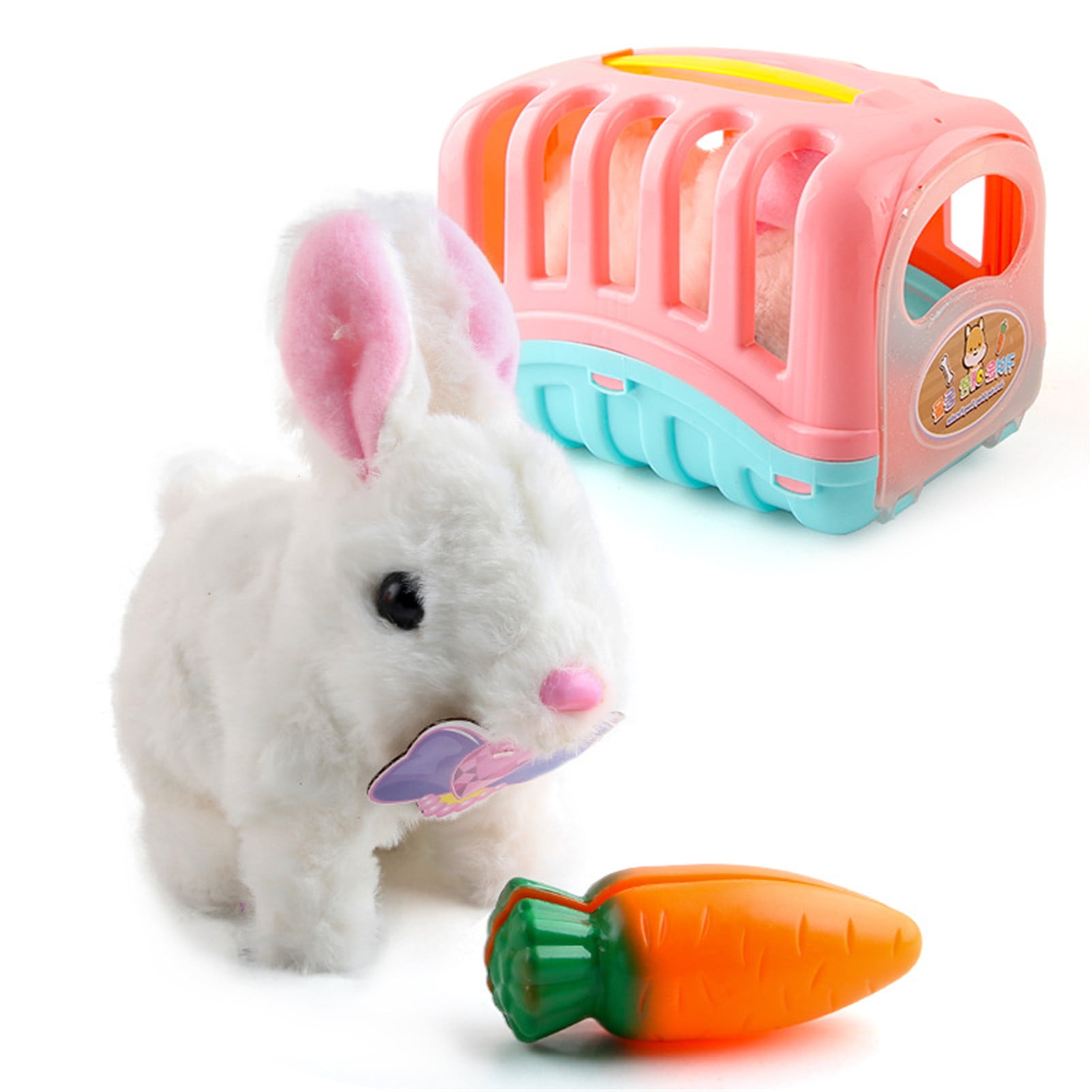 Pink Pitter Patter Pets Carry Around Bunny Yrs 3 