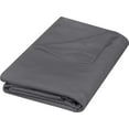 thumbnail image 1 of Ropa de cama plana Utopia, totalmente gris, de microfibra cepillada suave, 1 of 8
