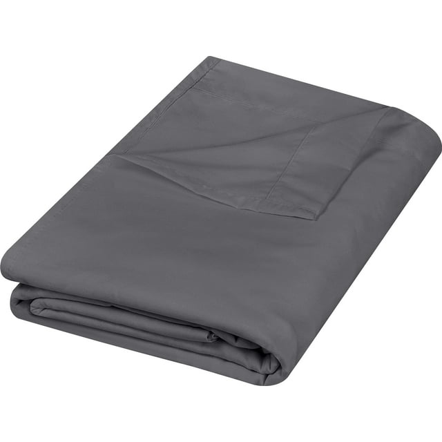 Ropa de cama plana Utopia, totalmente gris, de microfibra cepillada suave