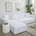 thumbnail image 1 of Housses de Canapé d'Angle Simples pour Salon Housse de Canapé Élastique en Spandex Housses Extensibles Canapé en Forme de L Besoin d'Acheter 2 Pcs Housse de Canapé, 1 of 7